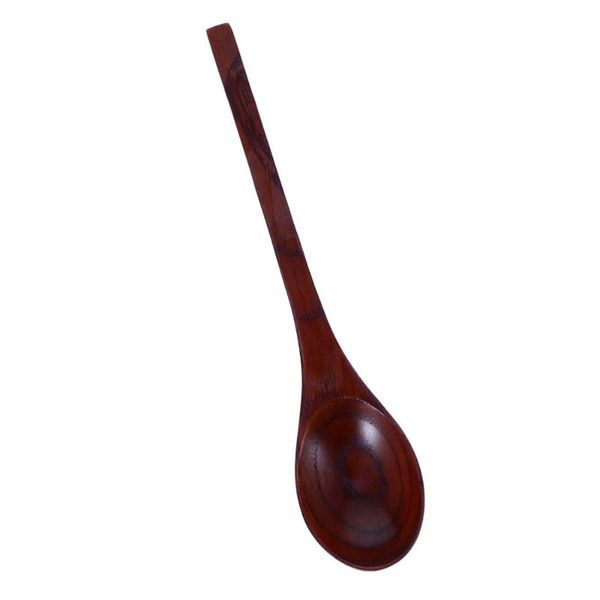 

spoons 1 pc wooden spoon japanese style long handle soup porridge (coffee)