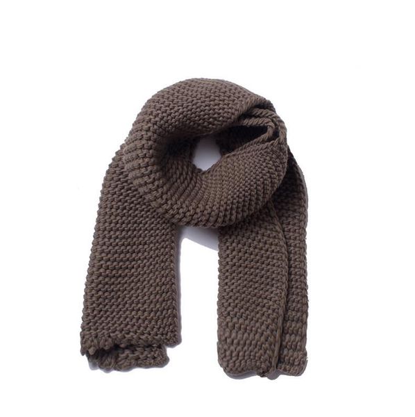 

scarves scarf winter coarse yarn knitted solid color thickened, Blue;gray