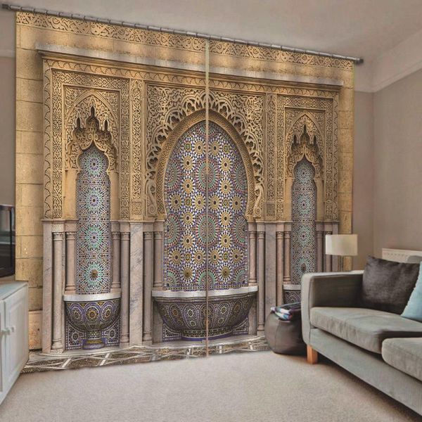 

curtain & drapes european luxury roman blackout for window treatment gold