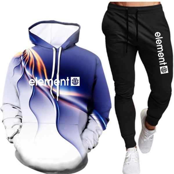

men's tracksuits 2pcs/set sportswear sets 2021 autumn winter hooded thick male casual tracksuit men 2 piece sweatshirt + sweatpants set, Gray