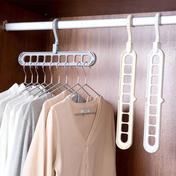 

hangers & racks hanger 9-hole 360 degree rotating hook balcony coat rack underwear silk scarf tie plastic wardrobe storage