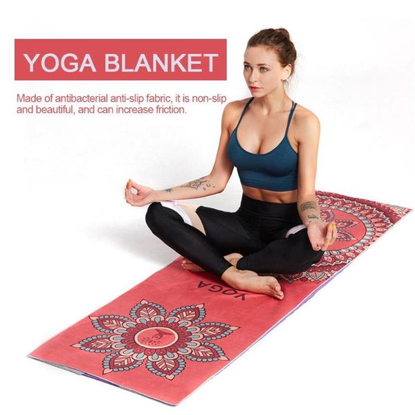 

yoga mats mat towel cloth fitness blanket soft perfect microfibre skidless practice pilates double sided non-slip sweat absor