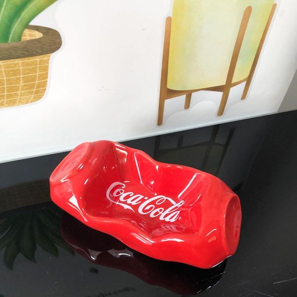 

dishes & plates creative extrusion deformation of the can shaped saucer ceramic ketchup salad sauce snack plate