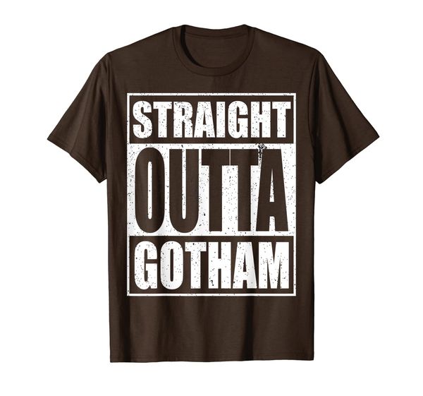

old glory straight outta gotham black t shirt, White;black