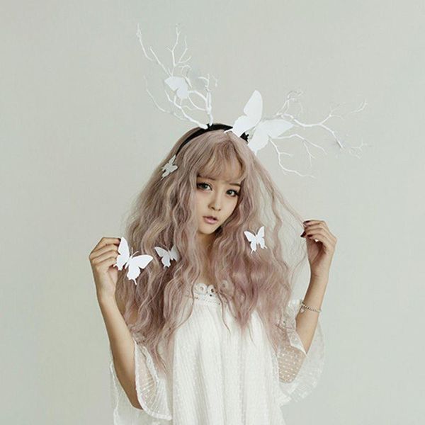 

hair clips & barrettes 2021 gothic antler headdress deer horn tree branches headband po props jewelry trend, Golden;silver