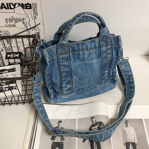 

evening bags vintage designer denim crossbody for women 2021 summer trend handbags ladies simple shoulder bag girls travel tote