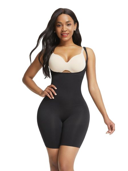 

women's shapers hexin corset fajas colombianas waist trainer body shaper women slimming tummy control bodysuit underwear bulifter shape, Black;white