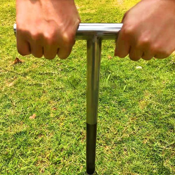 

golf training aids forest t-style handle agriculture multifunction lawn maintenance earth turf soil sampler probe stainless steel