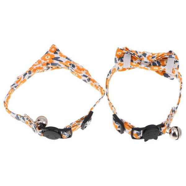 

cat collars & leads 2pcs adjustable bow collar triangle scarf for party festival po