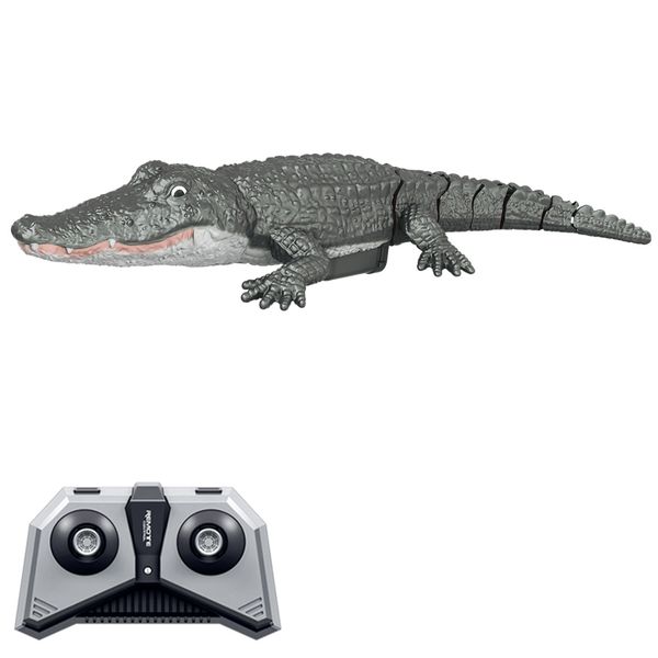 

rc boat 2.4g remote control boat 10km/h high speed using 20mins rc crocodile simulated animal boat waterproof toy for kids adult