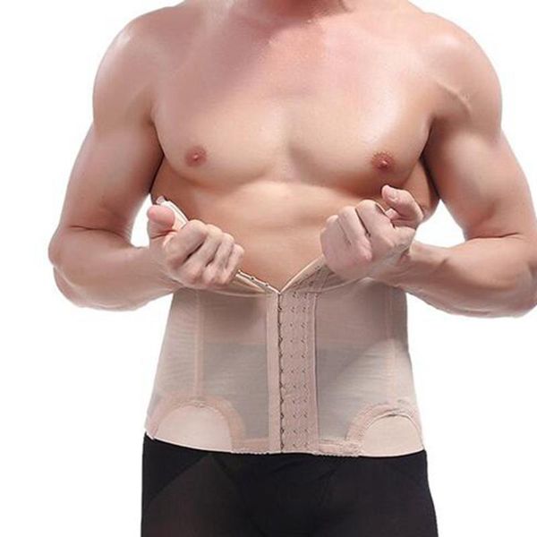 

men's body shapers men waist cincher belt for tummy slimming belly band corset modeling strap fitness underwear, Black;brown
