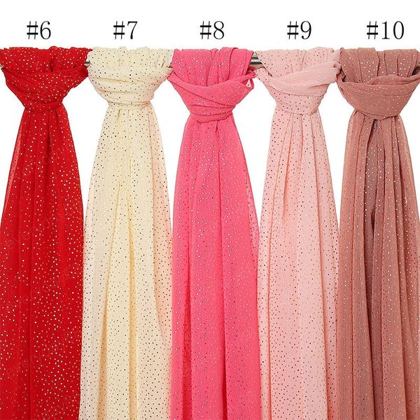 

women lovely bronze dot shawl fashion bubble chiffon instant hijab wrap pashmina stole bufandas muslim sjaal snood 180*70cm, Blue;gray