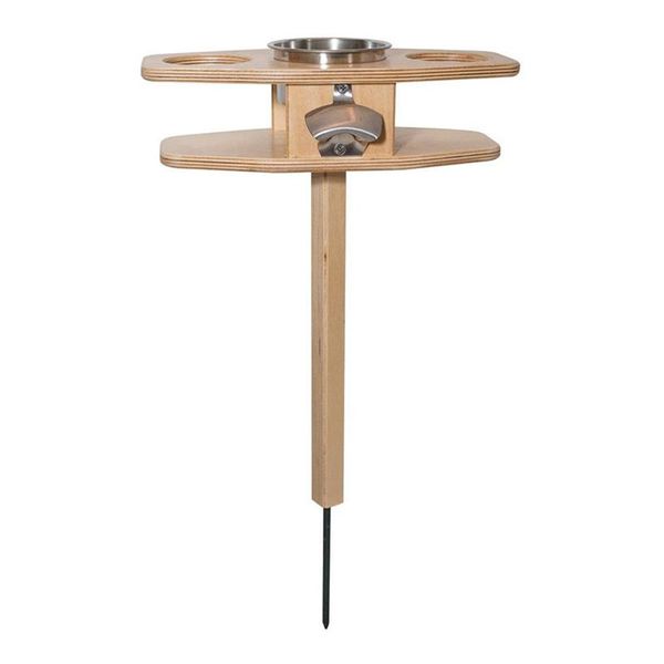 

camp furniture outdoor folding insert the ground wooden wine rack simple removable beers for travel portable tool he