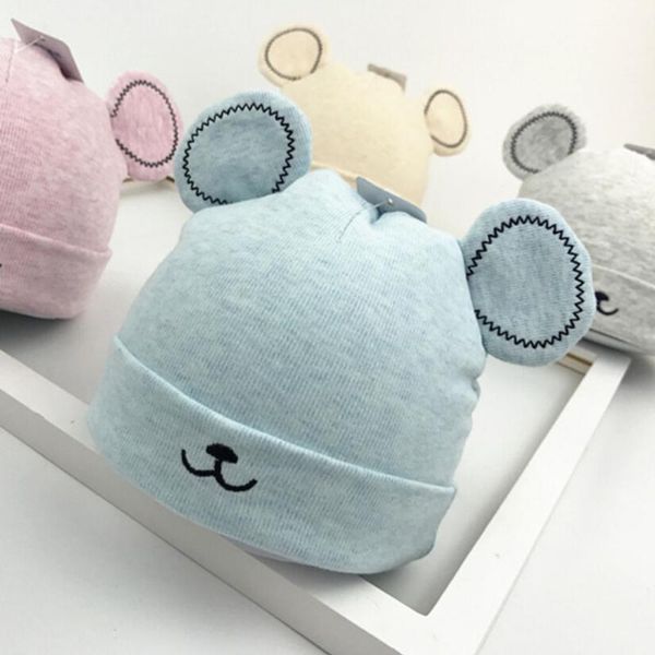 

caps & hats baby cute ear warm hat winter beanie ears plush cap born toddler girls boy solid windproof 2022, Yellow