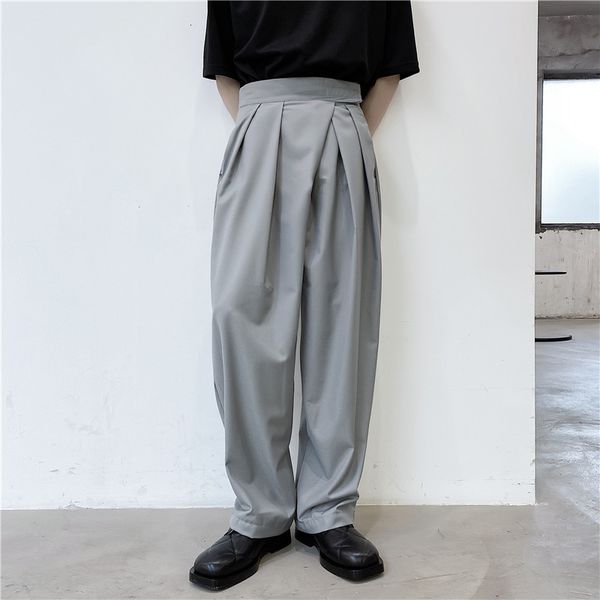 

men's suits & blazers suit pant karajuku streetwear loose long trousers harem pants fashion show japan high waist casual men male polye, White;black