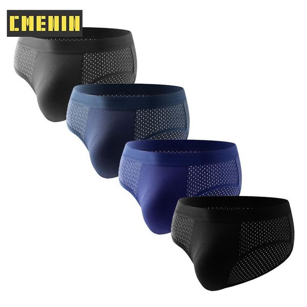 

underpants 4pcs/lot 2021 men brief underwear jockstrap quick dry briefs bikini gay man's male srting man cm003, Black;white