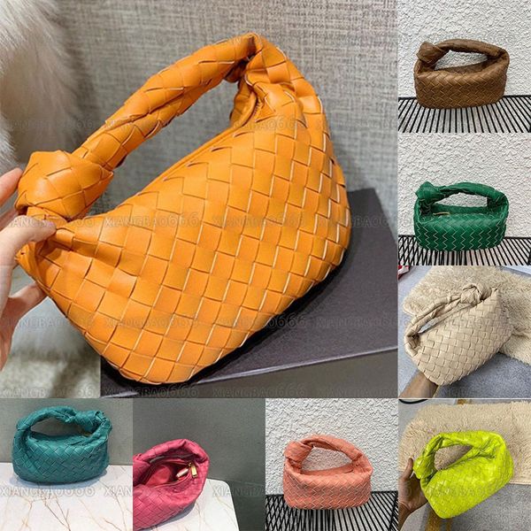 

niche woven bag cowhide women's fashion leather fold versatile one shoulder crossbody wallet messenger bottega bag chain handbag jodie