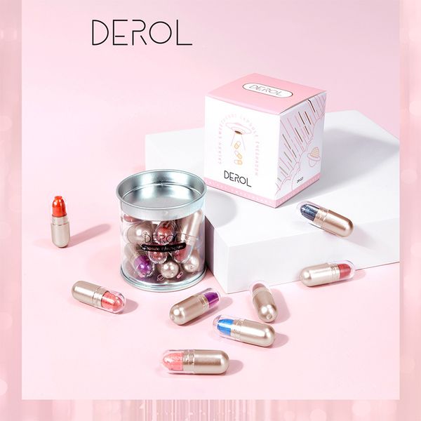 

derol sparkling capsule eye shadow the makeup bottle is portable waterproof and easy to apply 12 colors