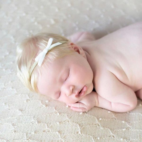 

hair accessories mini velvet bows born baby headband tiny bow handtied bowknot ribbon gift nylon, Slivery;white