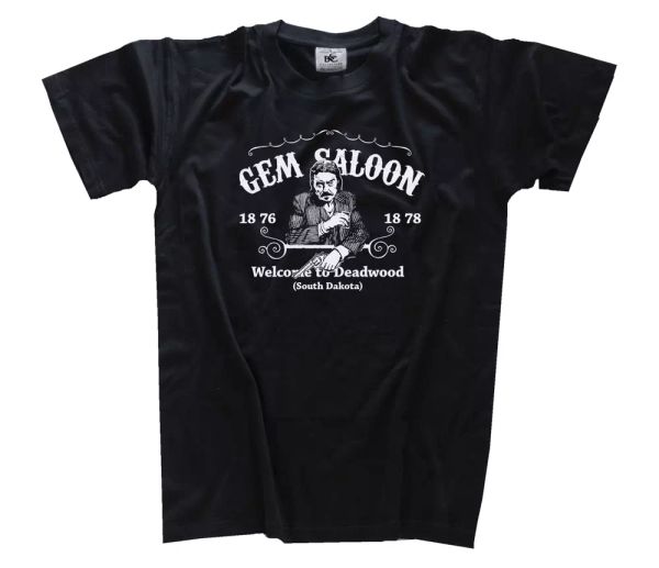 

famous movie deadwood south dakota film series fan t-shirt s-3xl, White;black