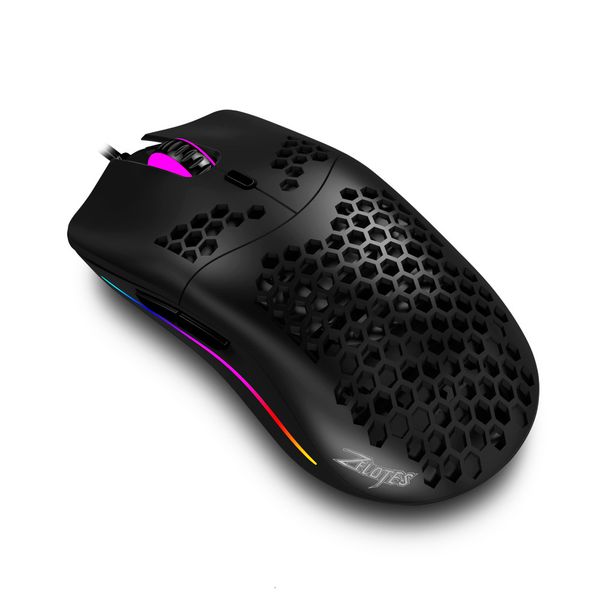 

mices mouse zelotes master c7 hole cellular laser hollow lightweight punch game
