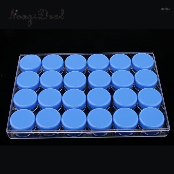 

pcs clear glass refillable cosmetic jars empty face cream lip storage container pot bottle with screw lids- 10ml bottles &