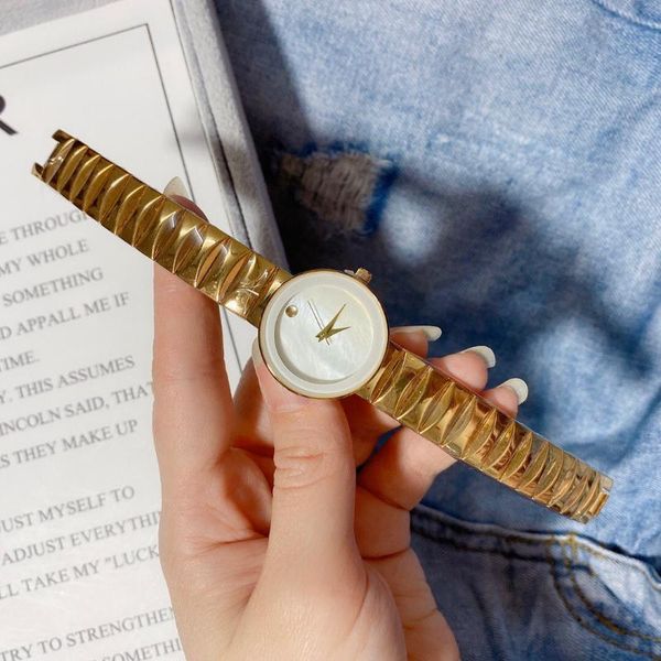 

wristwatches designer brand high-end quartz movement wear-resistant and waterproof ladies watch atmosphere antimagnetic fashion 3bar, Slivery;brown