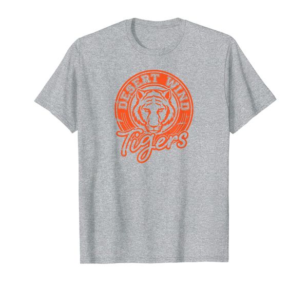

desert wind middle school tigers distressed dwms tshirt, White;black