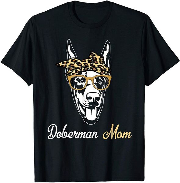 

birthday and mother's day gift-doberman mom t-shirt size m-5xl, White;black