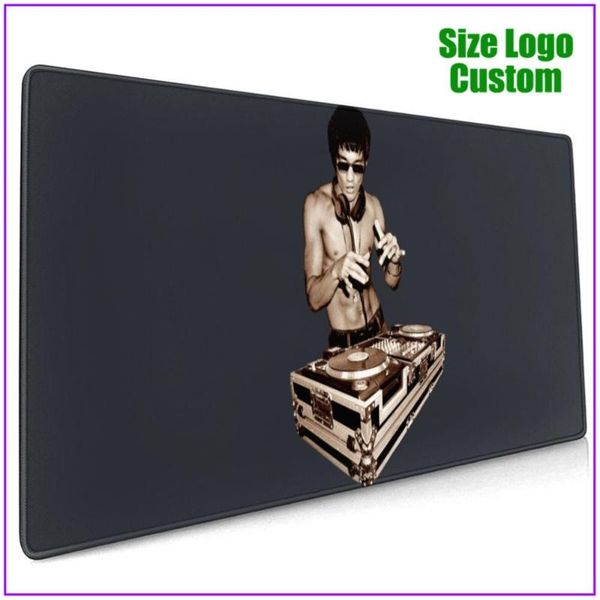 

mouse pads & wrist rests dj bruce lee kongfu extra large ergonomic cool gamer mousepad alfombrilla raton pc completo with support