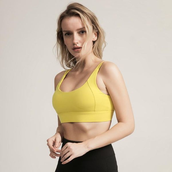 

yoga outfit women sports bra gym shockproof gathered beautiful back fitness breathable exercise underwear qh
