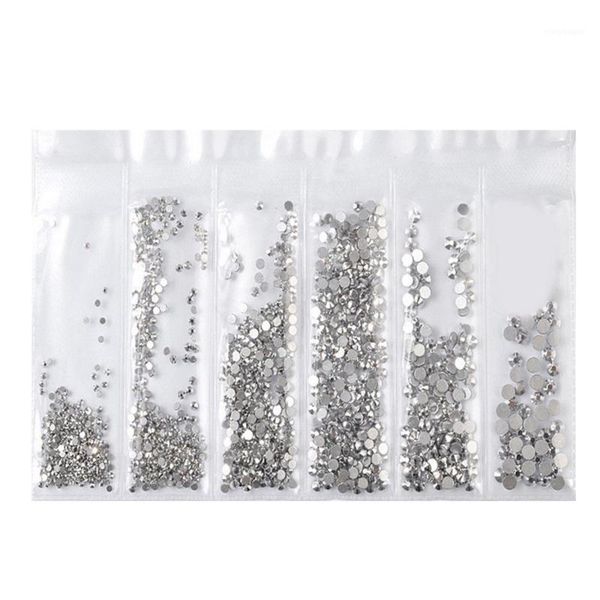 

bag 3d nail decoration art rhinestones glitter diamond crystal gem flatback tips diy accessories1, Silver;gold
