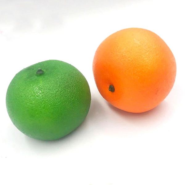 

party decoration 10pcs 7.5cm size artificial fruit plastic fake artifical orange juice&artificial simulated juice