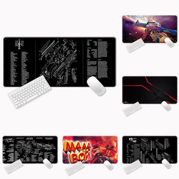 

mouse pads & wrist rests ar-15 oversized pad gun cleaning mat gaming desk mousepad customization 300*8000*2mm for gamer