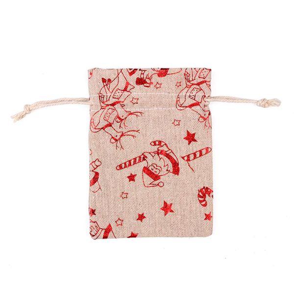 

storage bags 20pcs gift christmas pouch fabric favours linen cotton 10*14cm