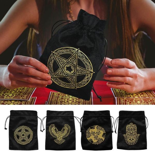 

storage bags velvet tarot bag oracle card divination board game toy earrings jewellery home mini drawstring package