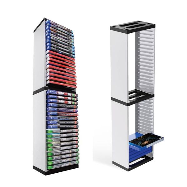 

tower stand cd storage holder rack for ps5 box bracket shelf accessories hooks & rails