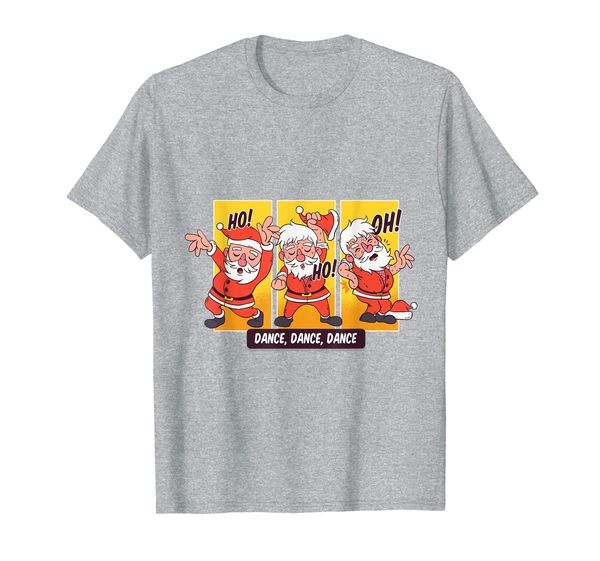 

design featuring santa clause getting his jingle on t-shirt, White;black