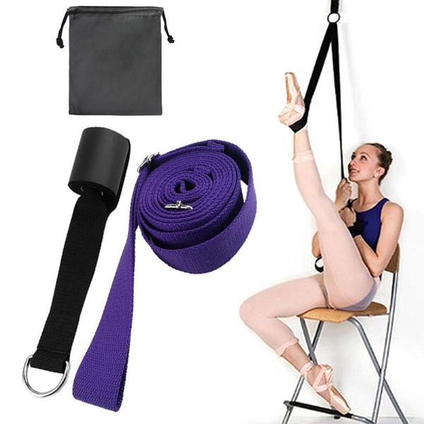 

adjustable ballet stretch band leg stretcher with door achor gymnastics exercise dance training foot stretching strap resistance bands