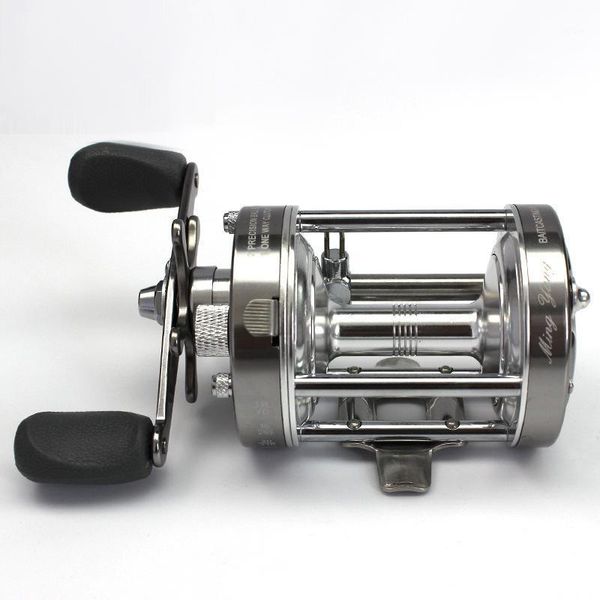 

fishing reel double brake baitcaster 60# fishingreel with full metal right left hand bait casting for sea boat baitcasting reels