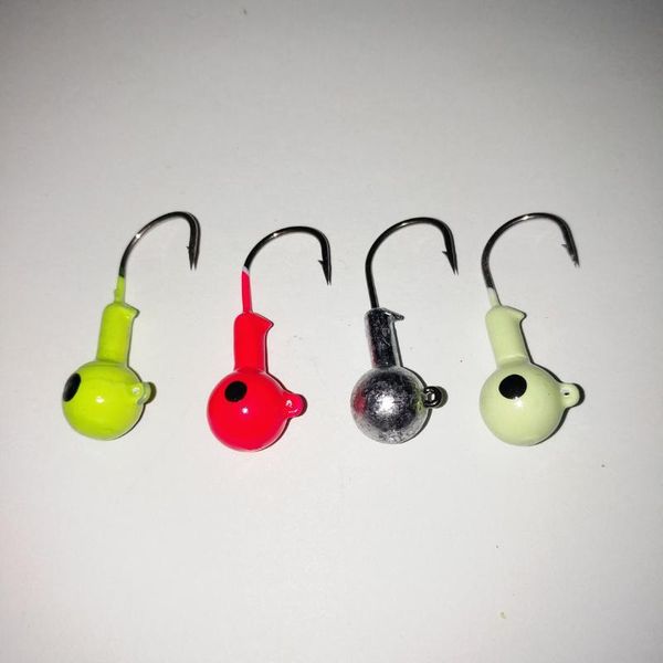 

fishing hooks hook 5pcs 1.8g 2.5g 3.5g 5g 7g 10g 14g lead head jig lure hard bait for soft worm tackle