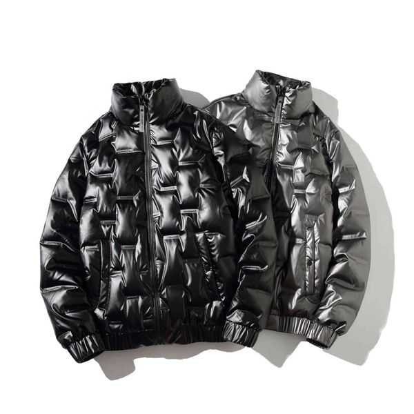 

men's white feather et, thick casual coat, warm duck feather, korean style, size 5xl, 2021, Black