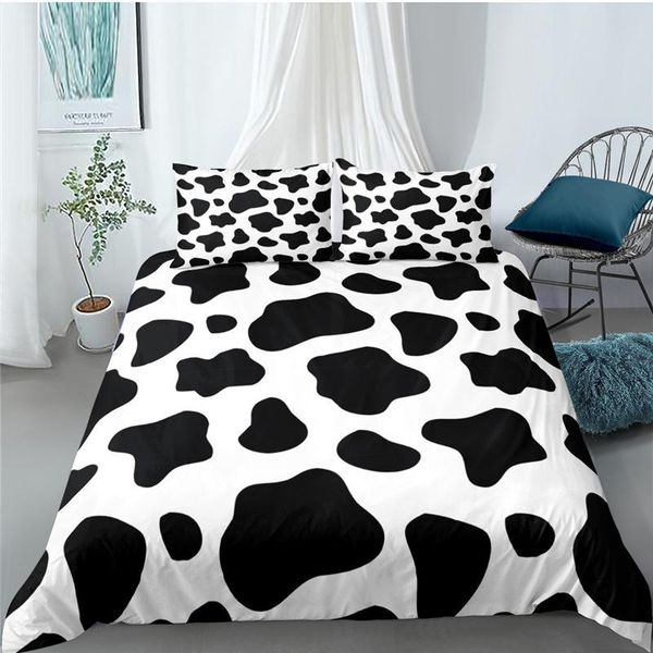 

bedding sets cow plaid colorful duvet cover for kids teens bedroom home textile bed