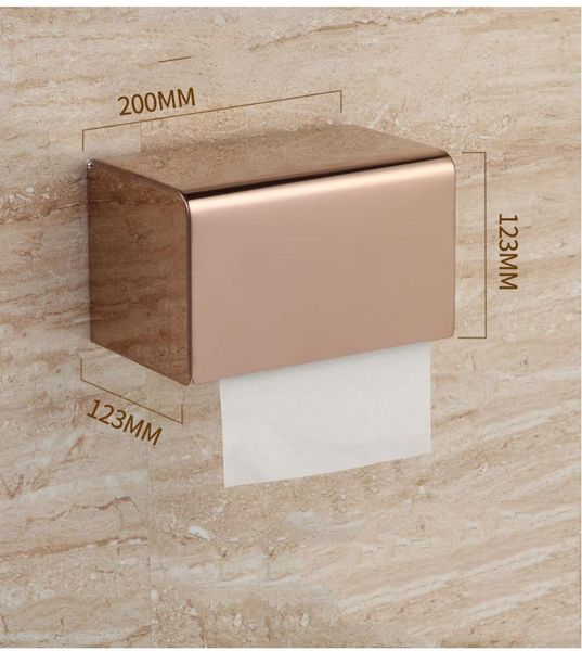 

gold stainless steel toilet paper holder bathroom towel rose tissue boxes & napkins