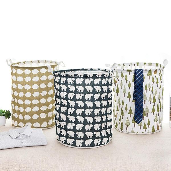 

storage baskets dirty clothes large basket folding waterproof laundry cotton linen toy