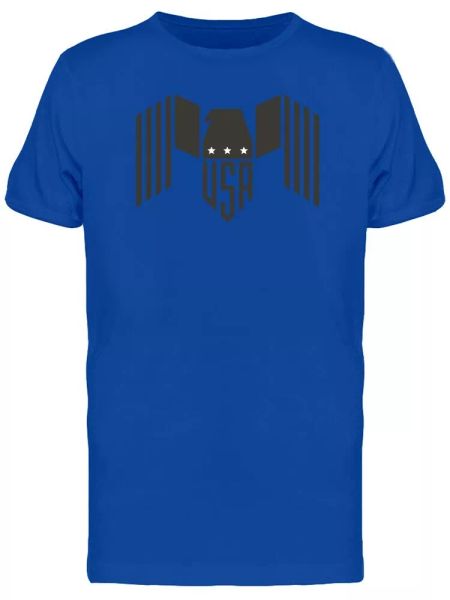 

usa eagle three stars men's tee -image by shutterstock, White;black