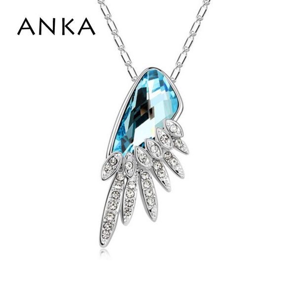 

pendant necklaces angel crystals from austria for women ol style high quanlity jewelry anka brand mother's day gift#94820, Silver