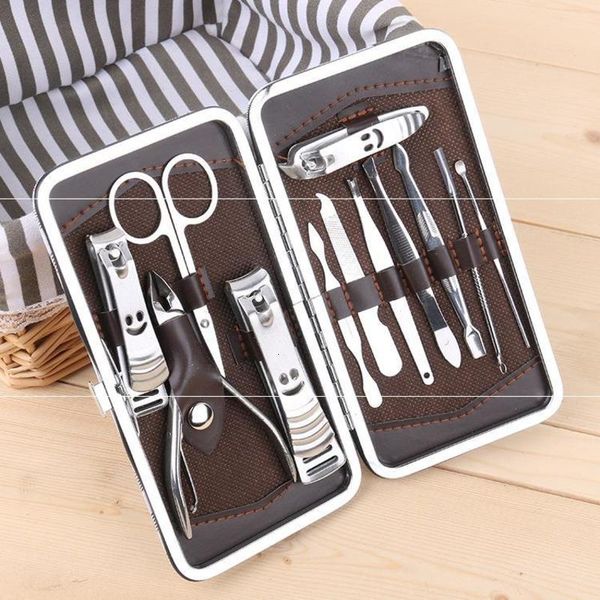 

smiley face 12 piece set beauty manicure pedicure tool nail clipper