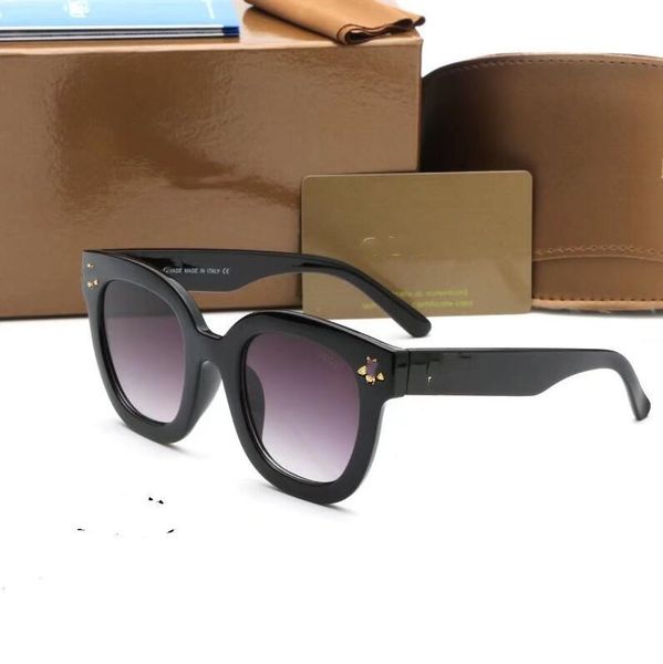 

0116 sunglasses mens womens designer sunglass uv 400 for shiny design men women fashion lovers all-match orange polarized light sun glasses, White;black