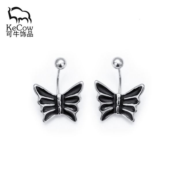 

puncture decoration creative fashion black butterfly steel puncture jewelry